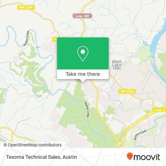 Mapa de Texoma Technical Sales
