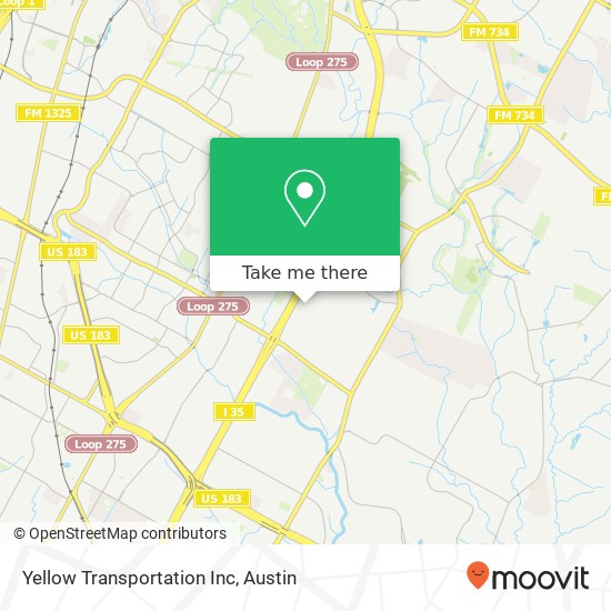 Yellow Transportation Inc map