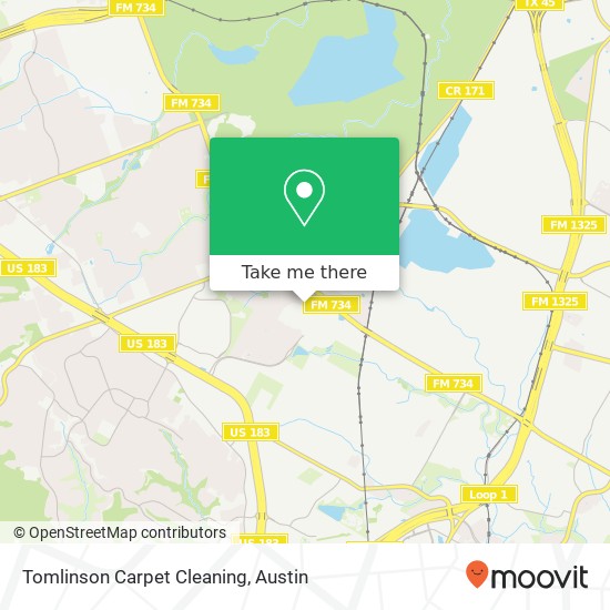 Tomlinson Carpet Cleaning map