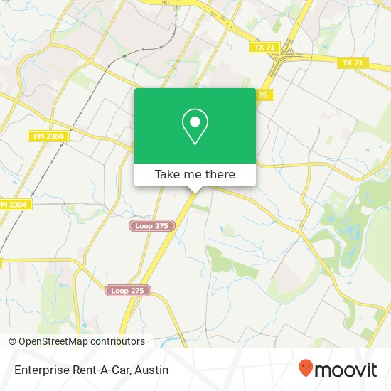 Mapa de Enterprise Rent-A-Car