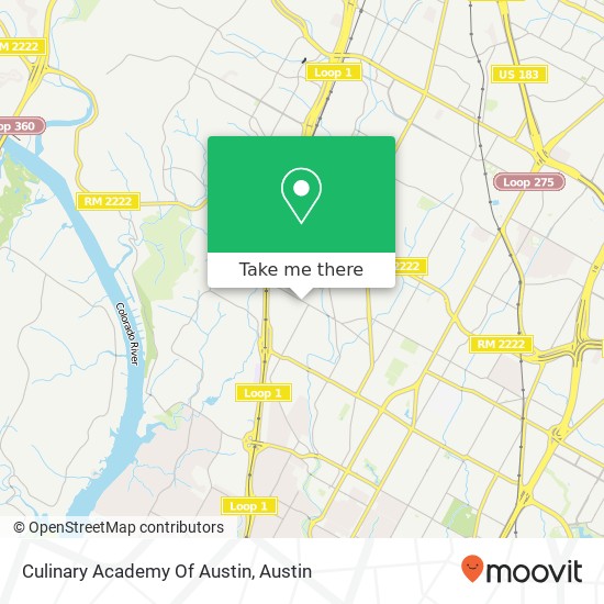 Culinary Academy Of Austin map