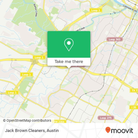 Jack Brown Cleaners map