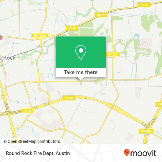Mapa de Round Rock Fire Dept