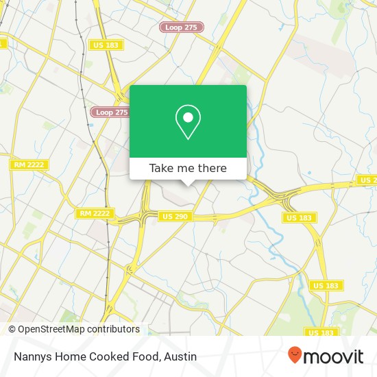 Nannys Home Cooked Food map