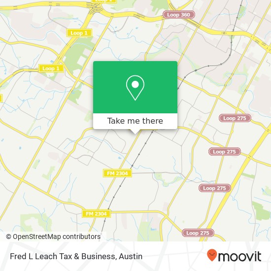 Fred L Leach Tax & Business map