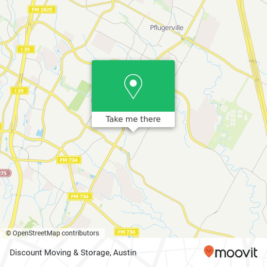 Mapa de Discount Moving & Storage