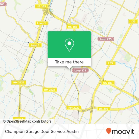 Mapa de Champion Garage Door Service