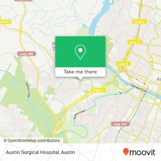 Mapa de Austin Surgical Hospital