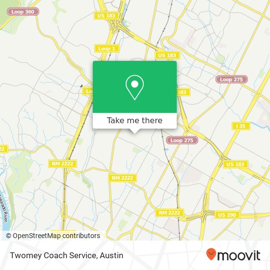 Twomey Coach Service map