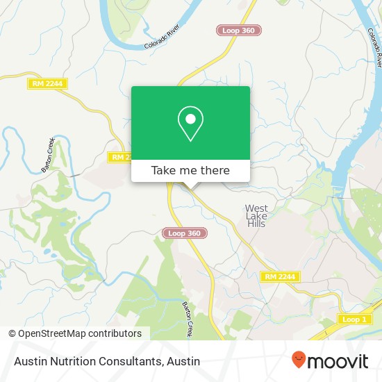Austin Nutrition Consultants map
