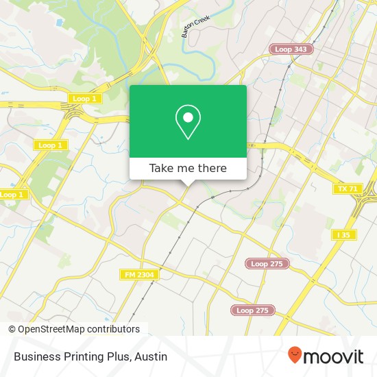 Business Printing Plus map