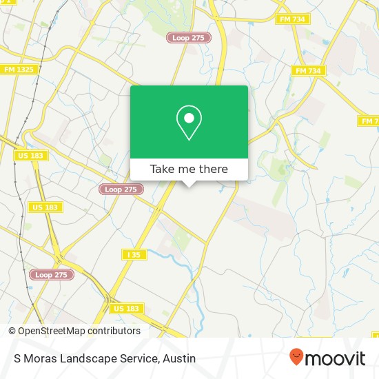 S Moras Landscape Service map