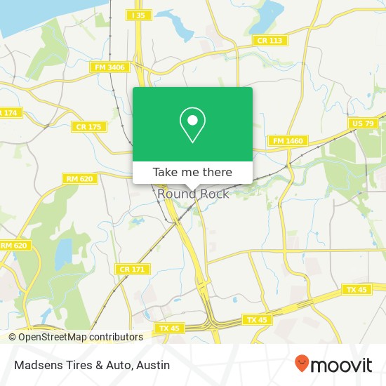 Mapa de Madsens Tires & Auto