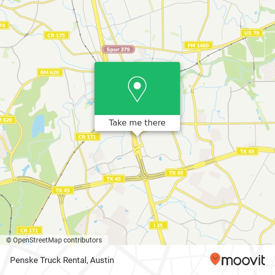 Mapa de Penske Truck Rental