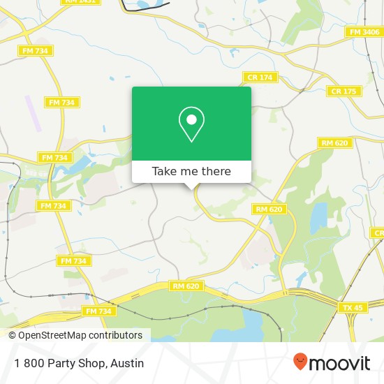 1 800 Party Shop map