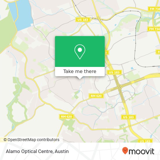 Alamo Optical Centre map