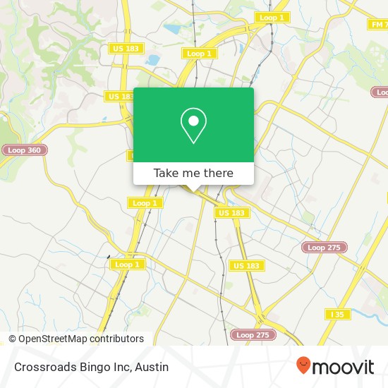 Mapa de Crossroads Bingo Inc