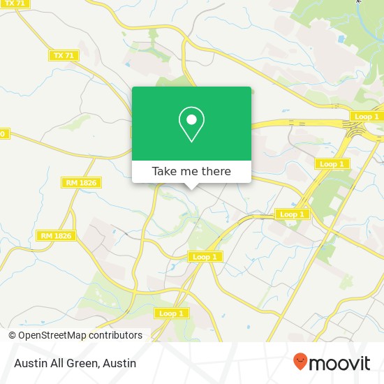 Austin All Green map