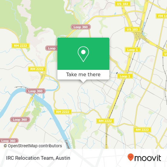 IRC Relocation Team map