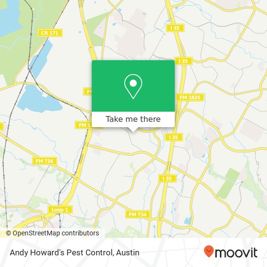 Andy Howard's Pest Control map