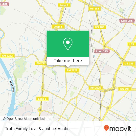 Truth Family Love & Justice map