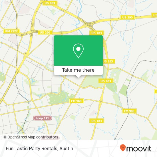 Mapa de Fun Tastic Party Rentals