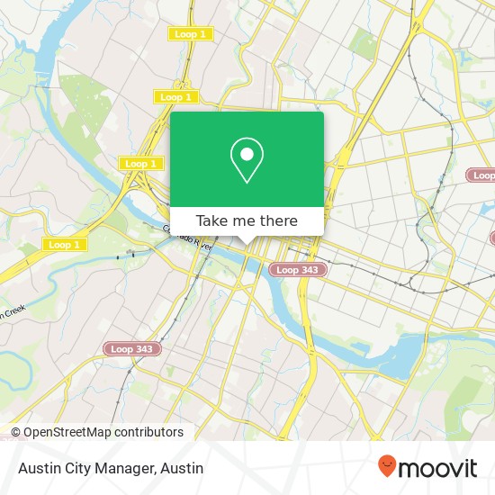 Austin City Manager map