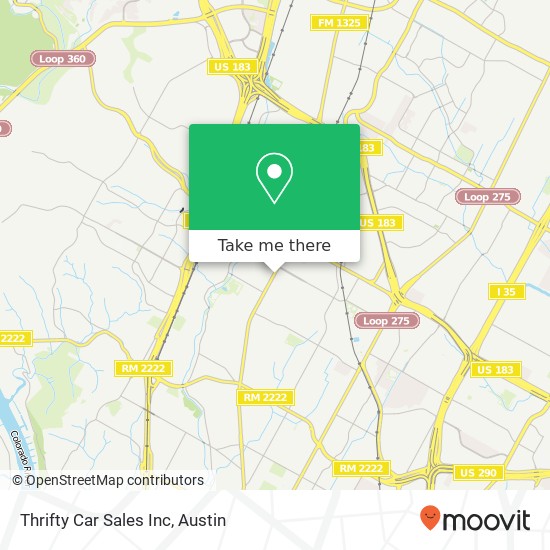 Mapa de Thrifty Car Sales Inc