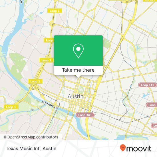 Mapa de Texas Music Intl