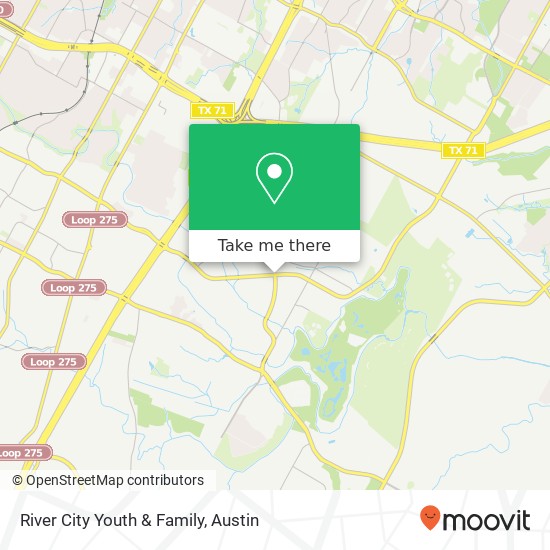 River City Youth & Family map