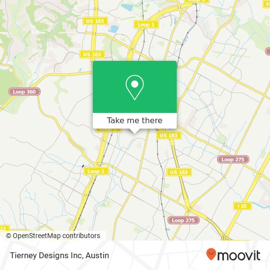Mapa de Tierney Designs Inc
