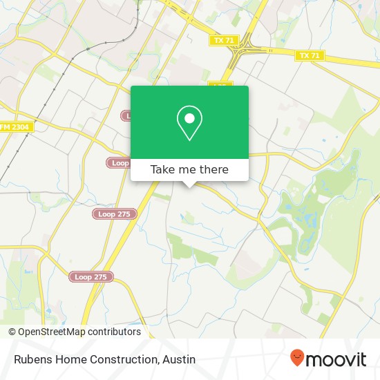 Rubens Home Construction map