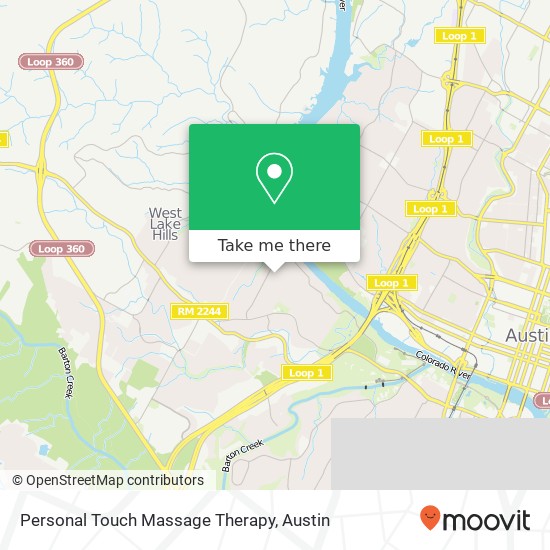 Personal Touch Massage Therapy map