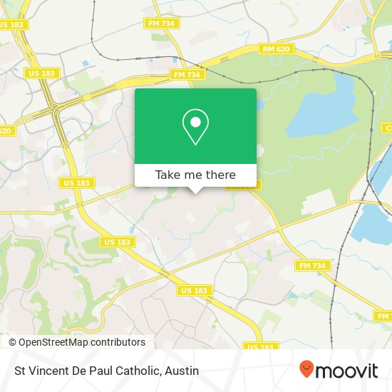 St Vincent De Paul Catholic map