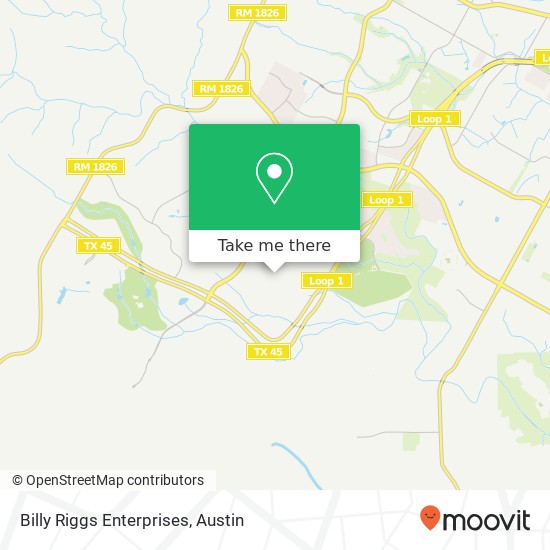 Mapa de Billy Riggs Enterprises