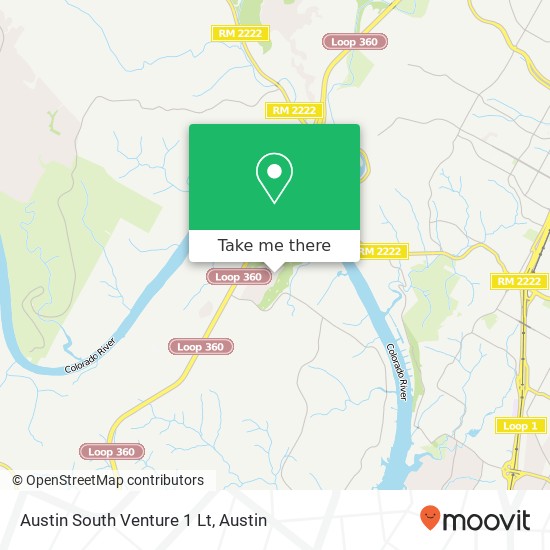 Mapa de Austin South Venture 1 Lt