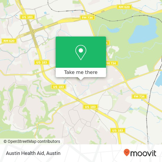 Mapa de Austin Health Aid