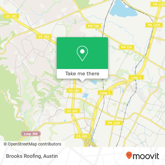 Brooks Roofing map