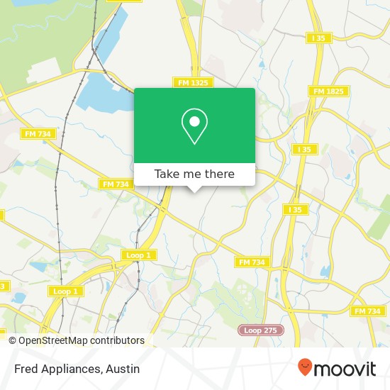 Fred Appliances map