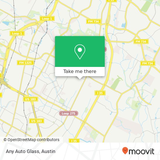 Any Auto Glass map