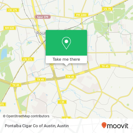 Mapa de Pontalba Cigar Co of Austin