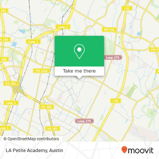 LA Petite Academy map