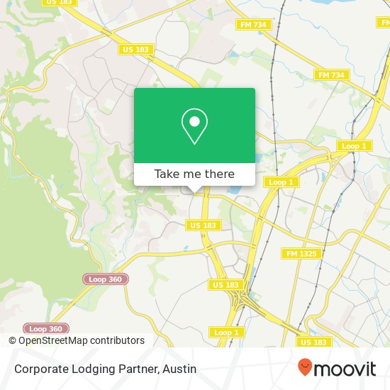 Corporate Lodging Partner map