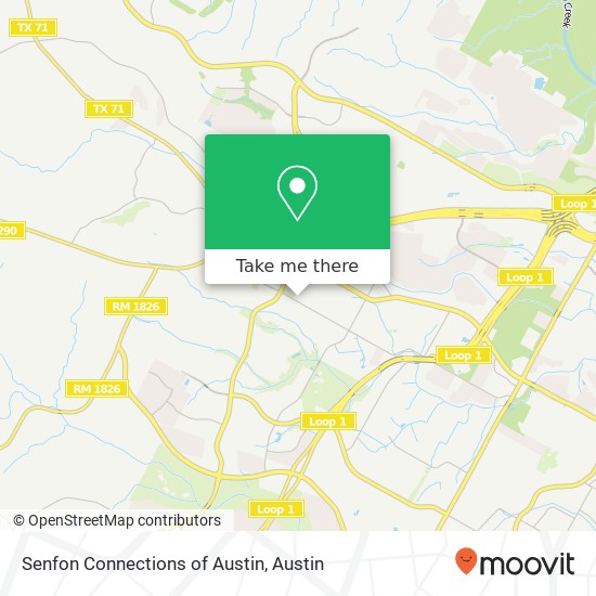 Mapa de Senfon Connections of Austin