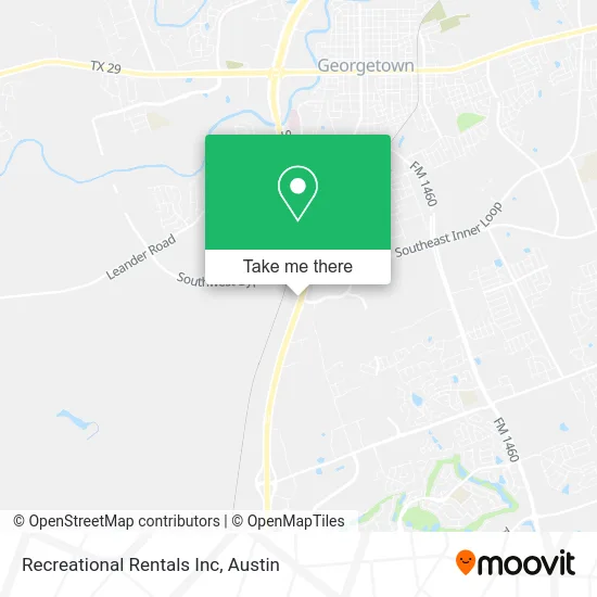 Recreational Rentals Inc map