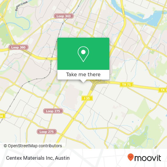 Centex Materials Inc map