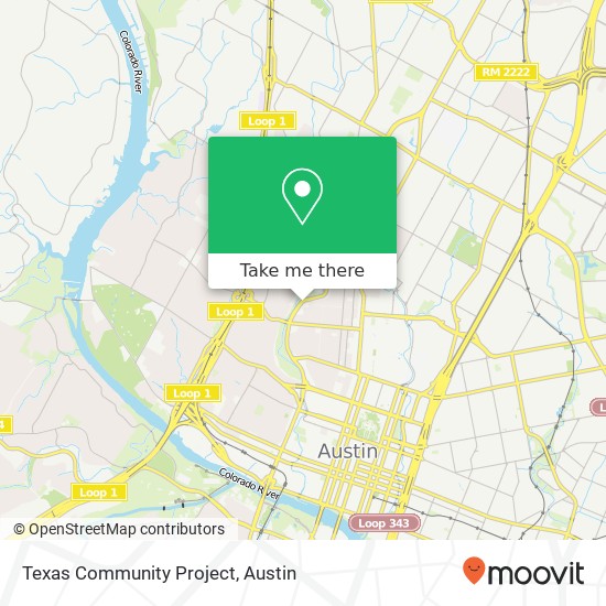 Texas Community Project map