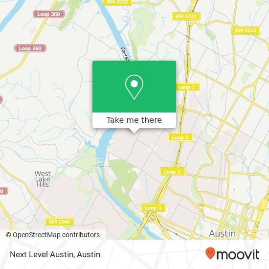 Mapa de Next Level Austin