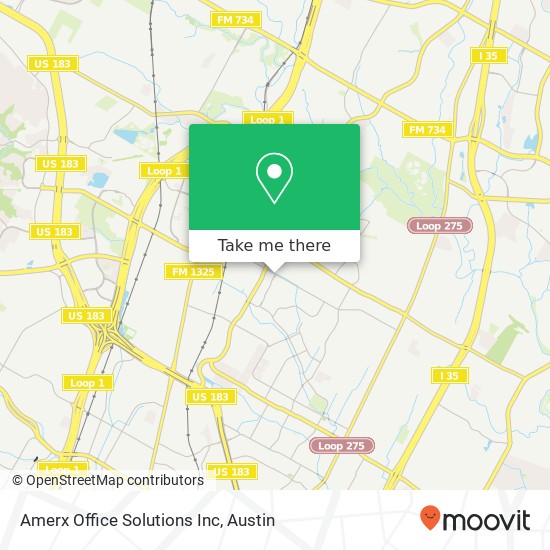 Amerx Office Solutions Inc map