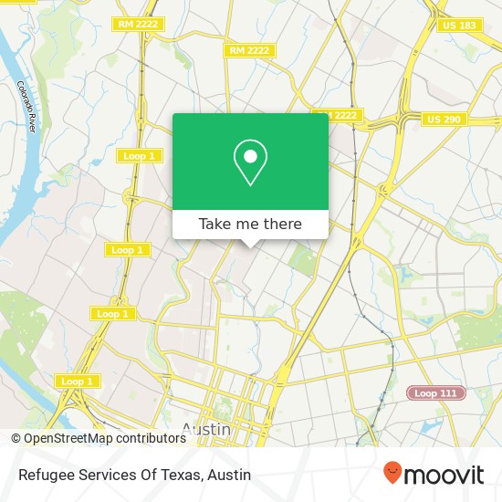 Refugee Services Of Texas map